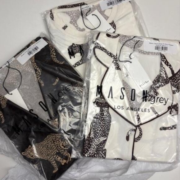 NWT MASONgrey Winter Cloud Jersey PJ Set - Picture 6 of 7